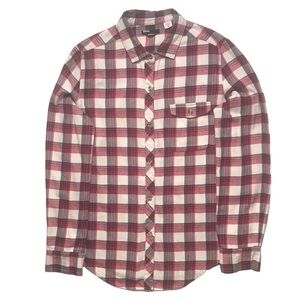 UO BDG Plaid Cotton Flannel Boyfriend Fit Shirt Blouse Buffalo Check Size M